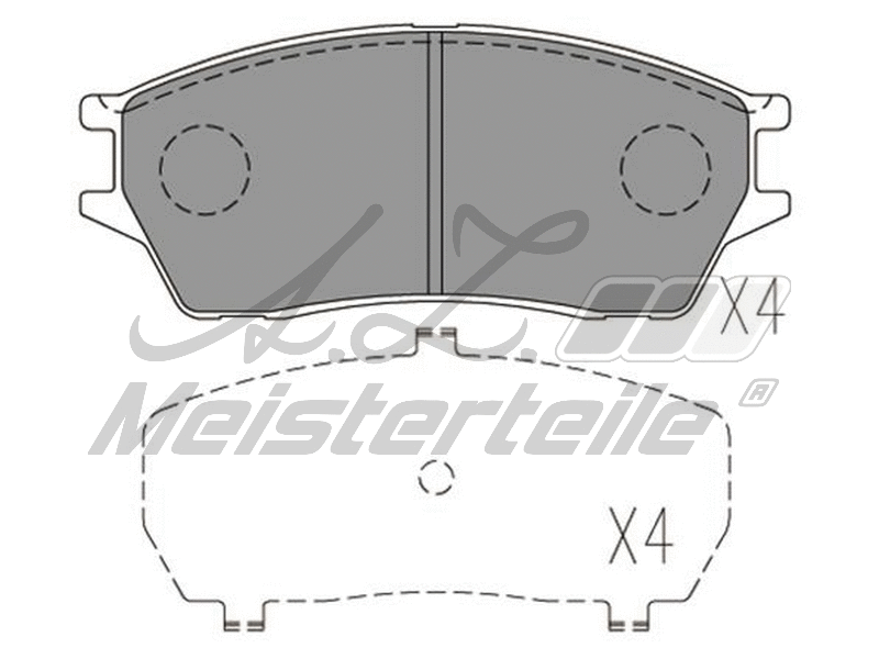 Brake Pad Set, disc brake (AZMT-44-022-2263)