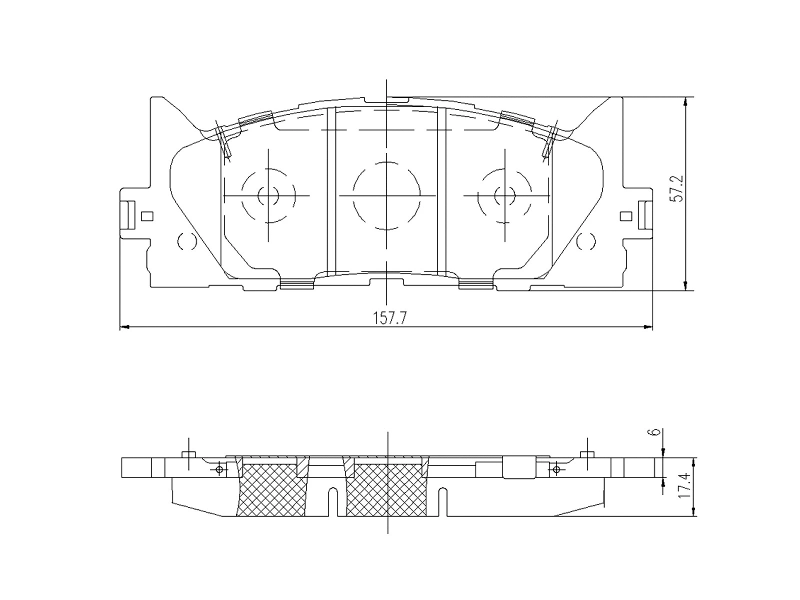 Brake Pad Set, disc brake (AZMT-44-022-1271)