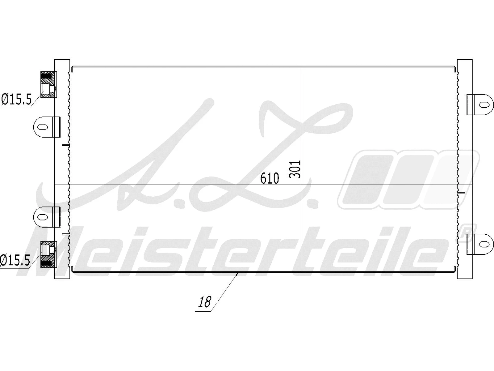 Condenser, air conditioning (AZMT-45-030-1189)