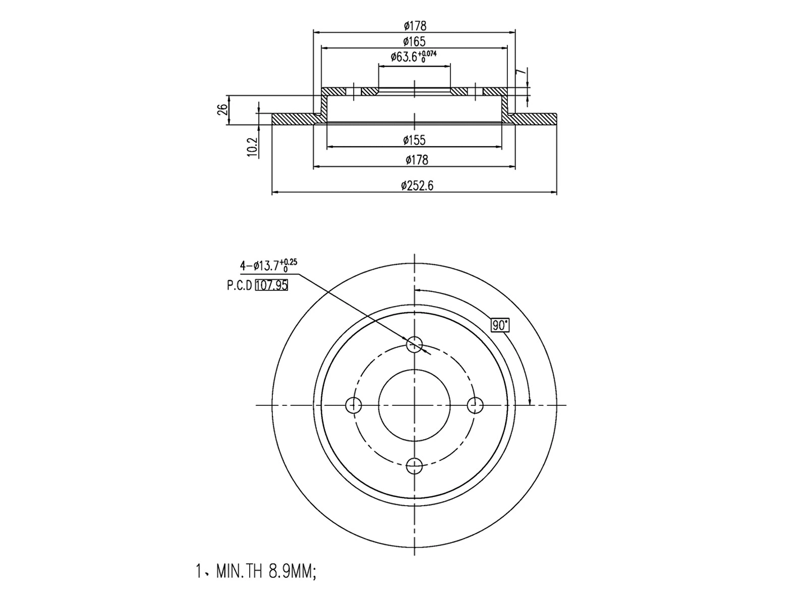Brake Disc (AZMT-44-024-1433)