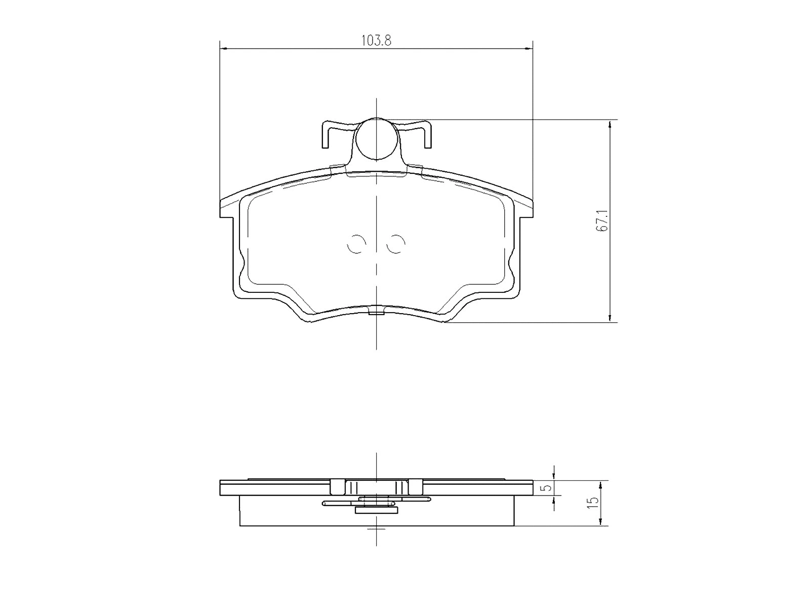 Brake Pad Set, disc brake (AZMT-44-022-1314)