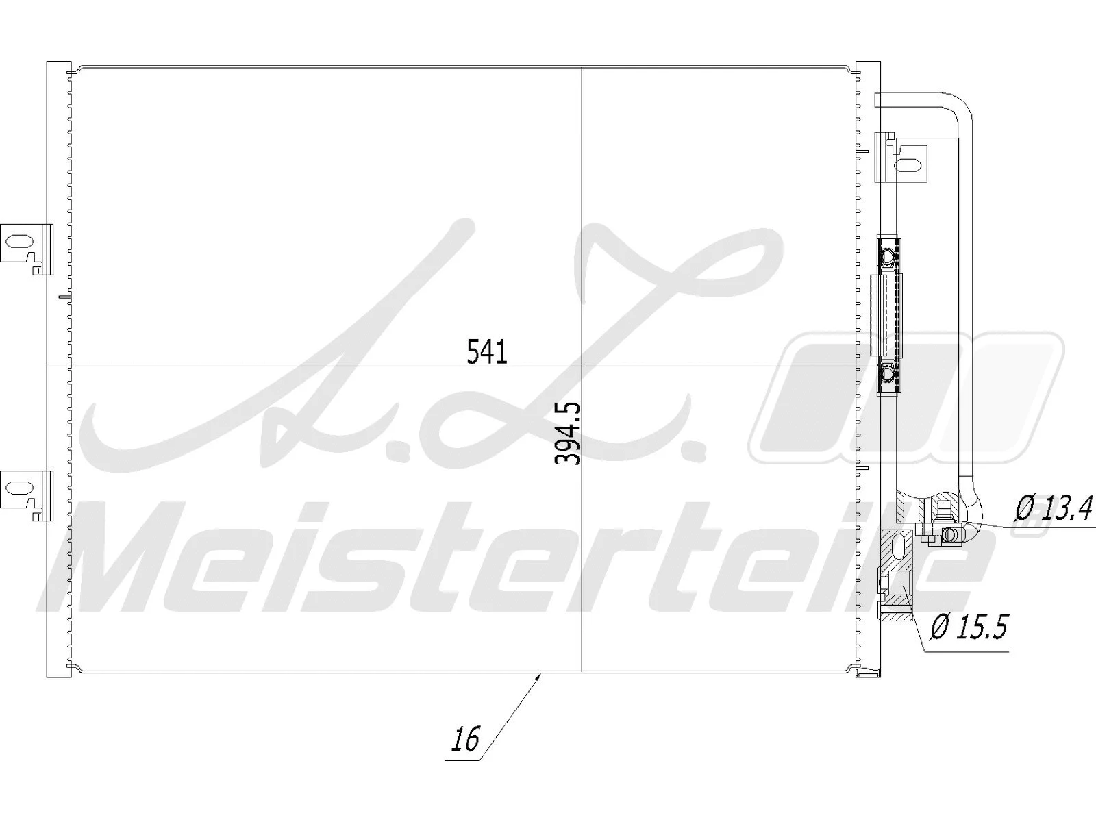 Condenser, air conditioning (AZMT-45-030-1469)