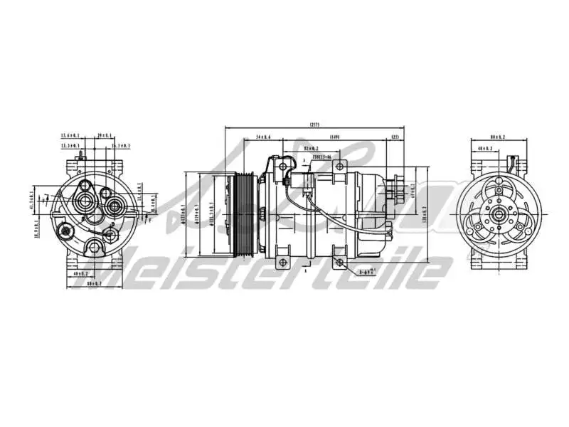 Compressor, air conditioning (AZMT-45-041-1046)