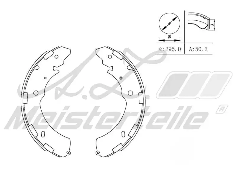 Brake Shoe Set (AZMT-44-026-1198)