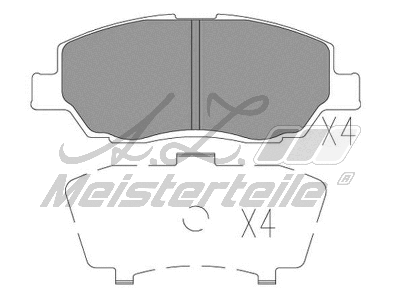 Brake Pad Set, disc brake (AZMT-44-022-2527)