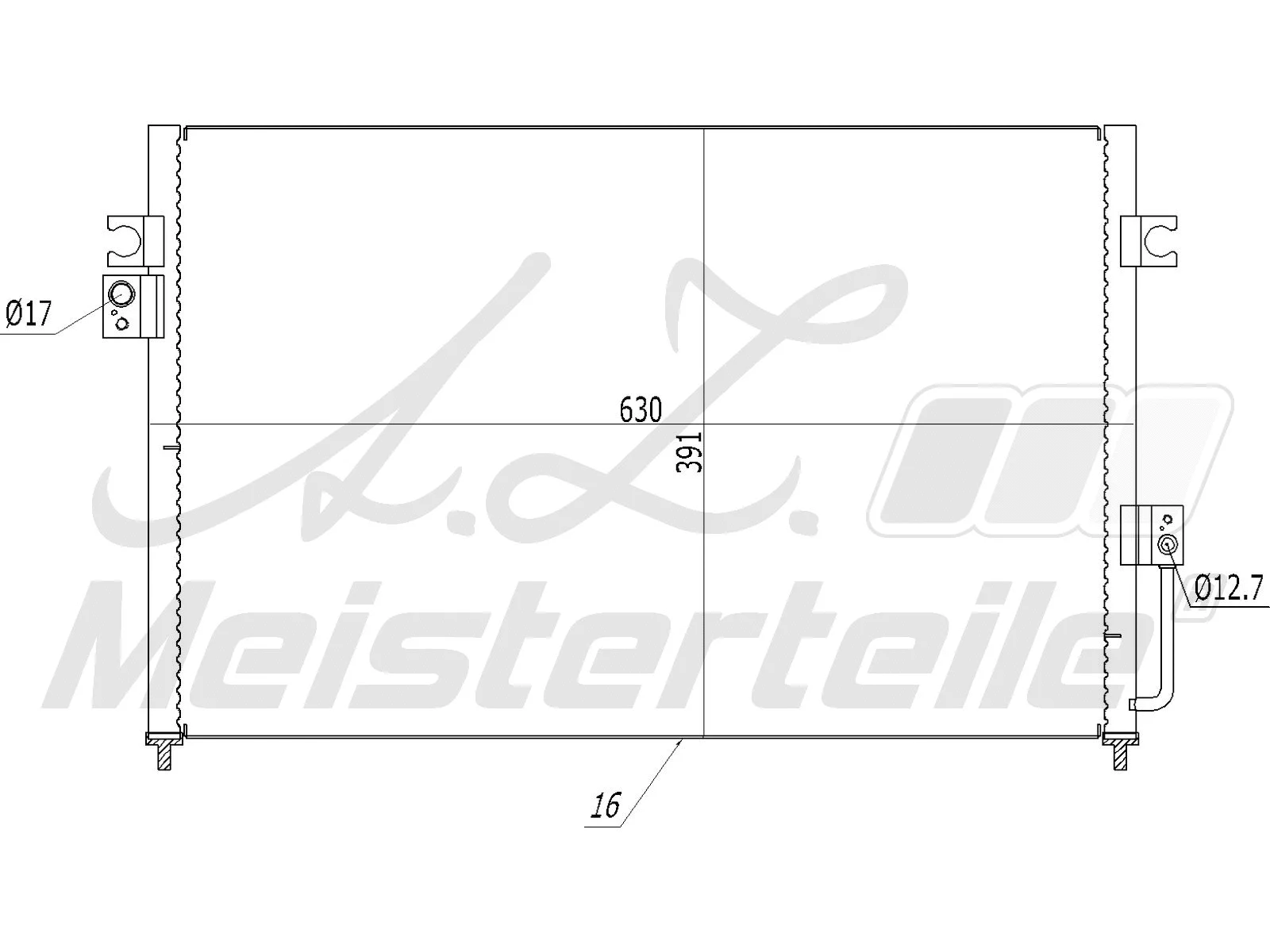 Condenser, air conditioning (AZMT-45-030-1323)