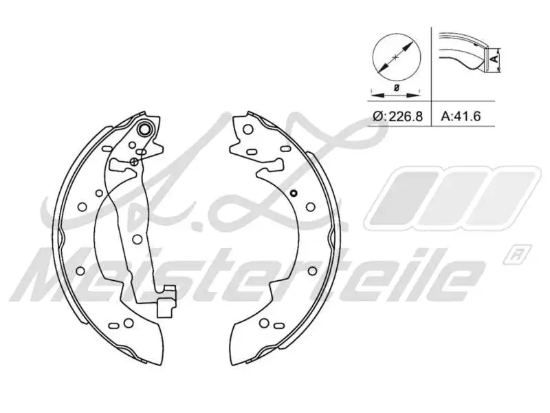Brake Shoe Set (AZMT-44-026-1269)