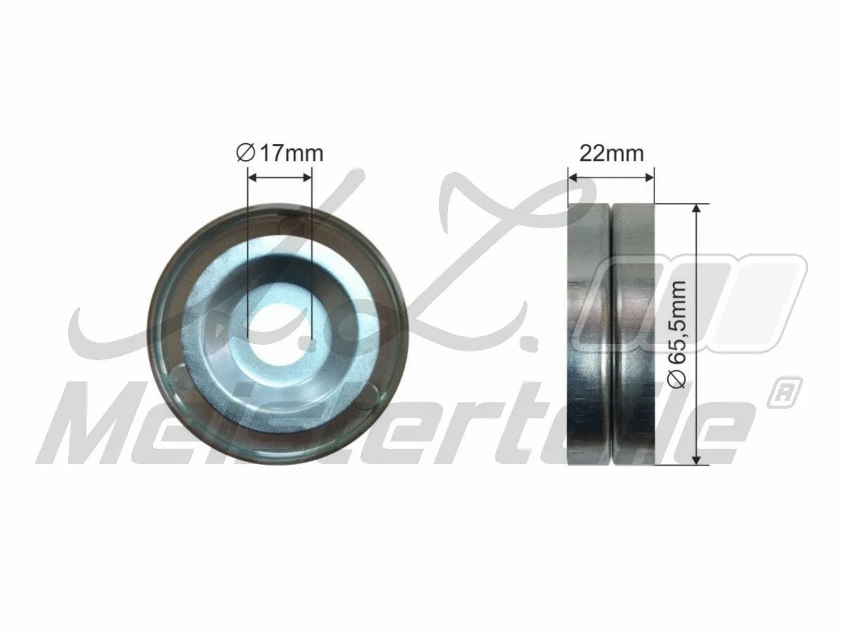 Deflection/Guide Pulley, V-ribbed belt