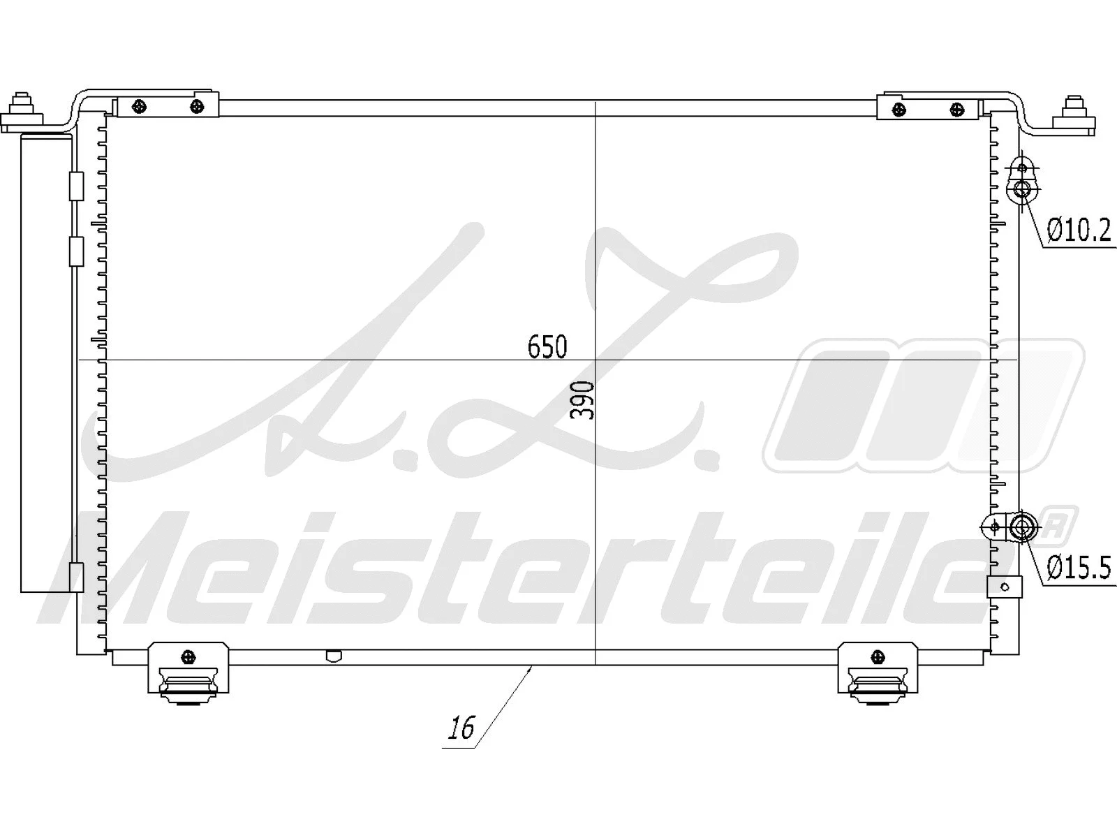 Condenser, air conditioning (AZMT-45-030-1503)