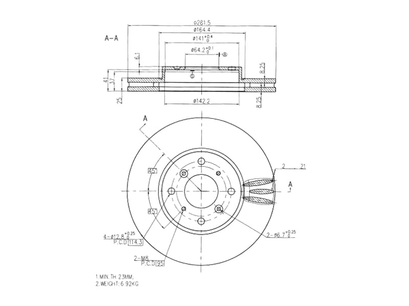 Brake Disc (AZMT-44-024-1064)