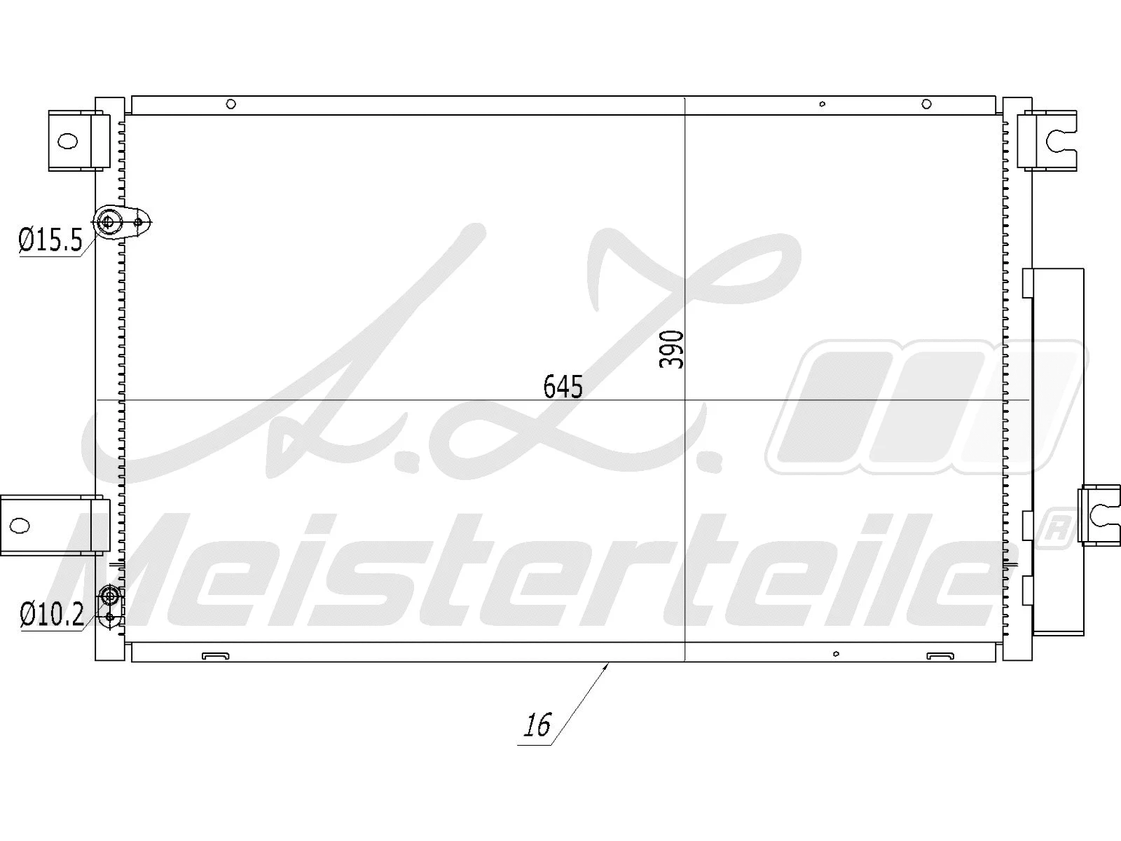 Condenser, air conditioning (AZMT-45-030-1459)