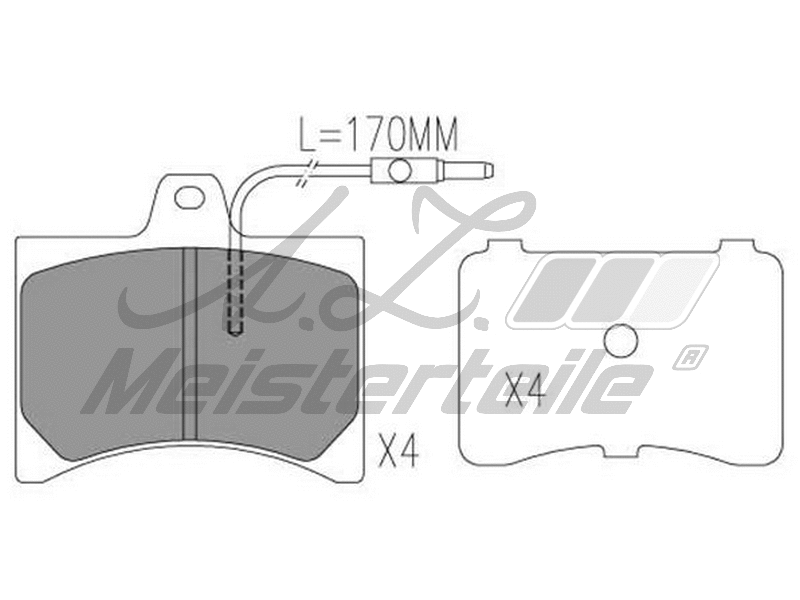 Brake Pad Set, disc brake (AZMT-44-022-1861)