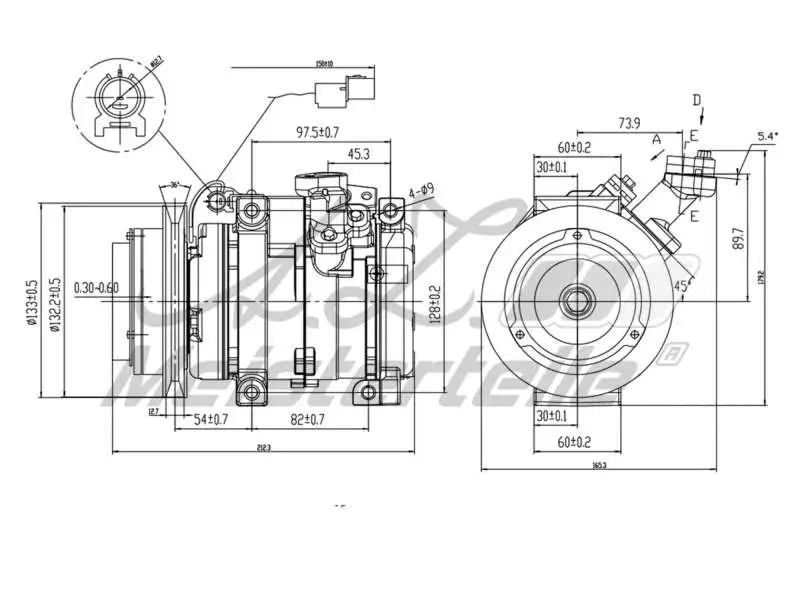 Compressor, air conditioning (AZMT-45-041-1087)