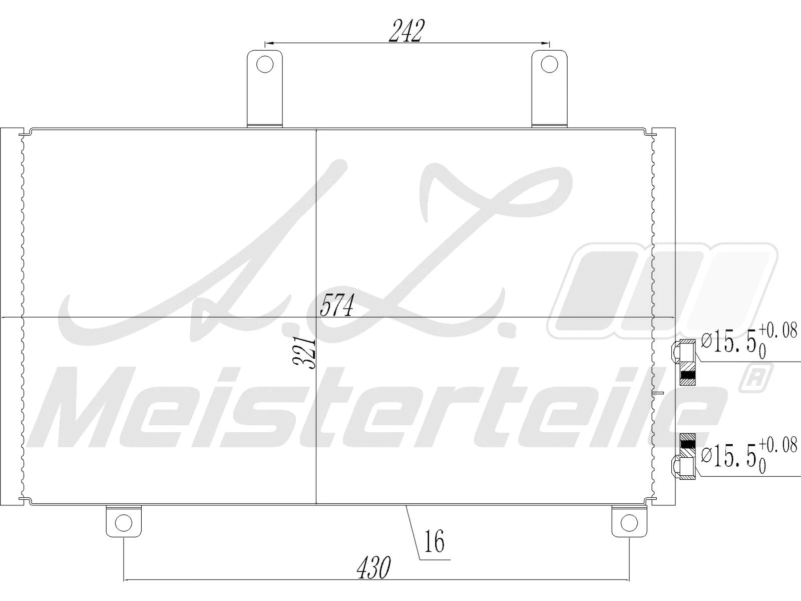 Condenser, air conditioning (AZMT-45-030-1587)