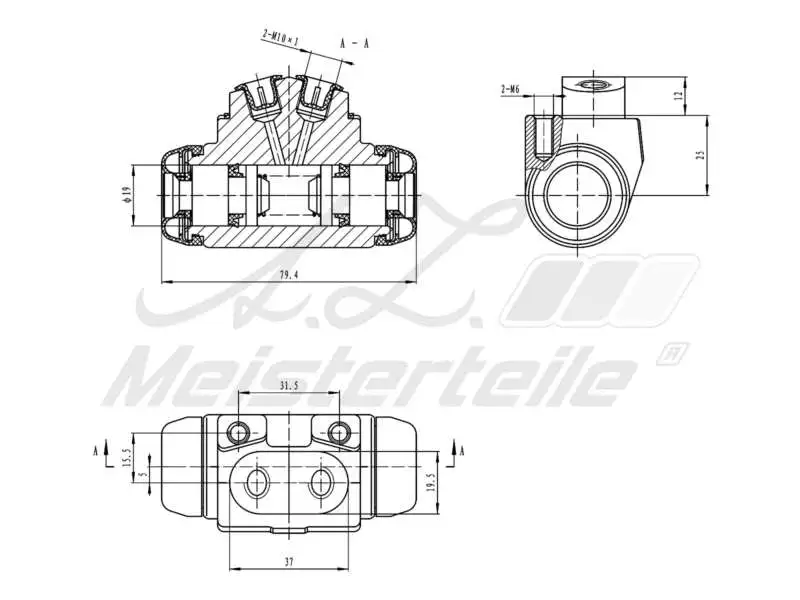 Wheel Brake Cylinder (AZMT-44-111-1134)