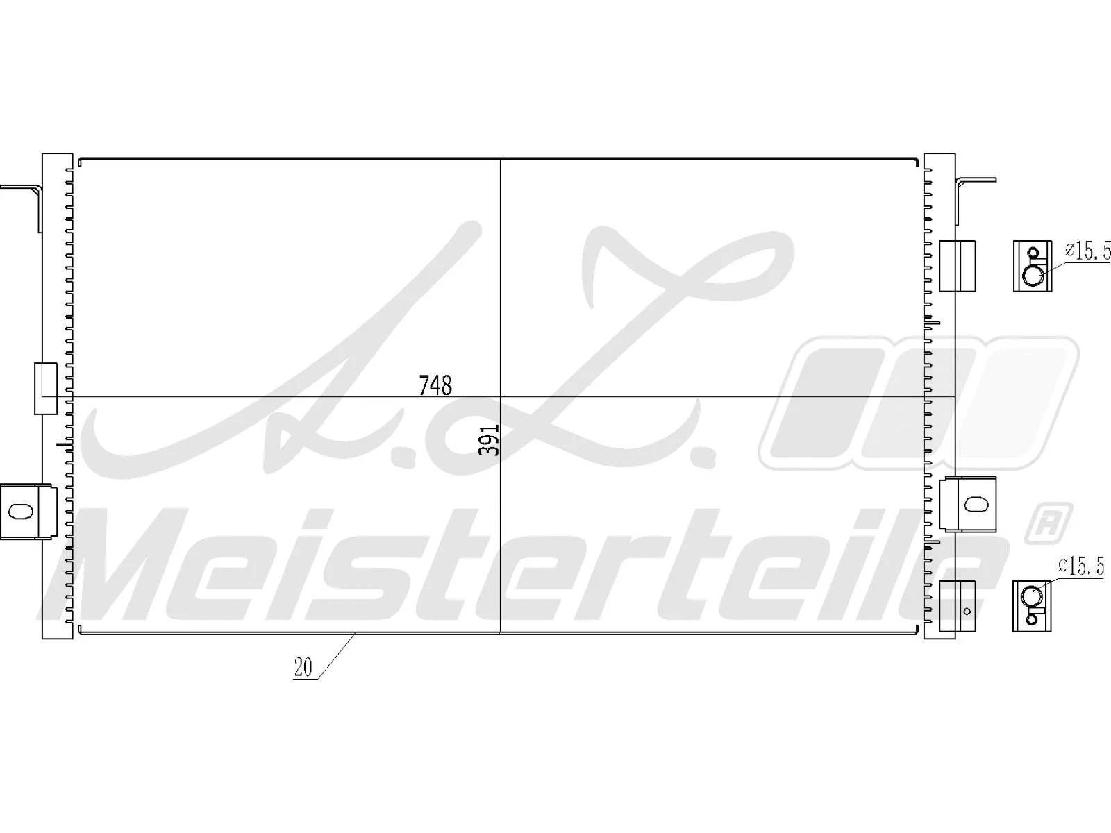 Condenser, air conditioning (AZMT-45-030-1385)