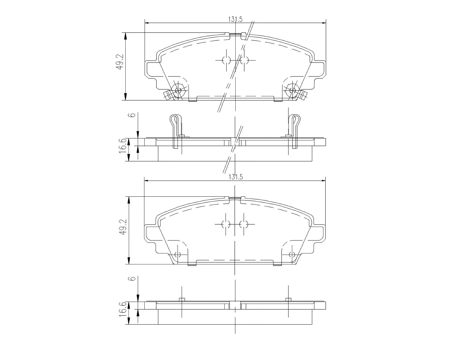 Brake Pad Set, disc brake (AZMT-44-022-1159)