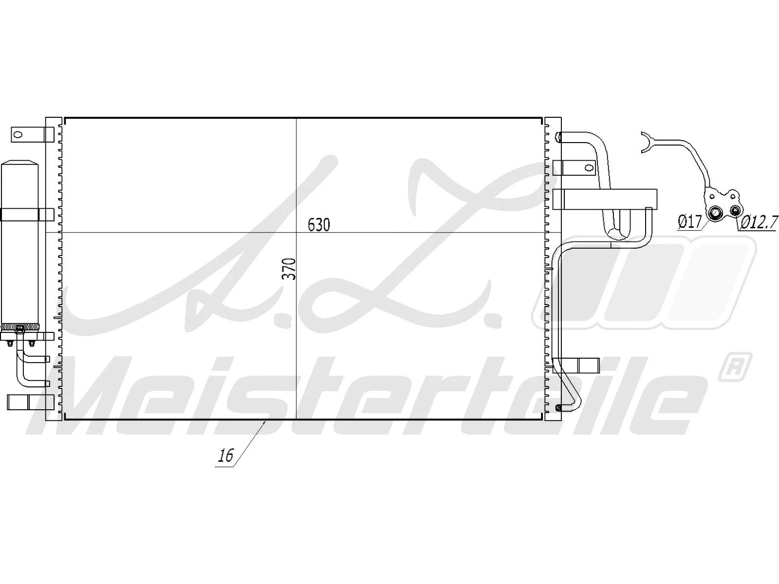 Condenser, air conditioning (AZMT-45-030-1128)