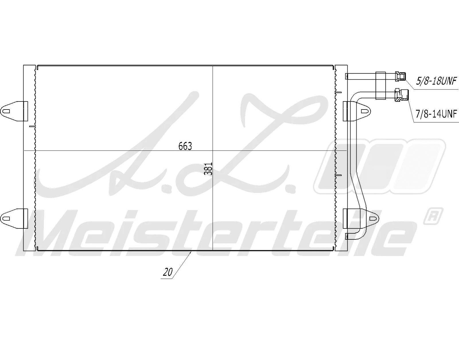 Condenser, air conditioning (AZMT-45-030-1458)