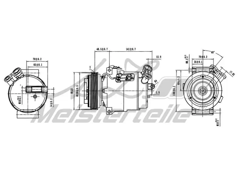 Compressor, air conditioning (AZMT-45-041-1085)