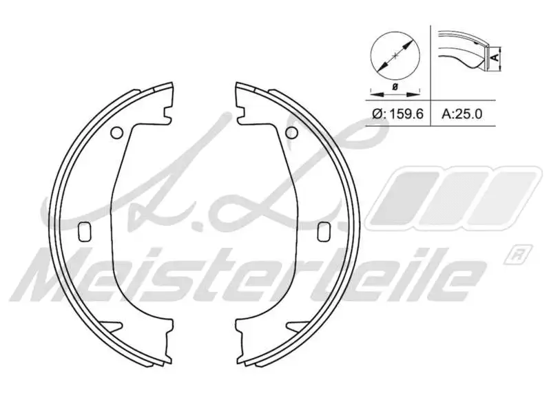Brake Shoe Set (AZMT-44-026-1065)