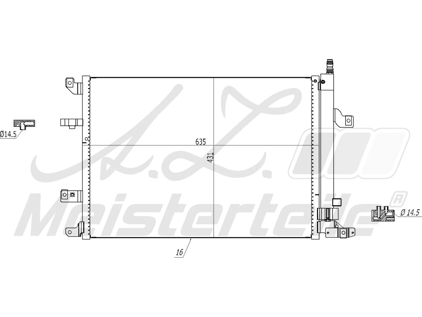 Condenser, air conditioning (AZMT-45-030-1267)