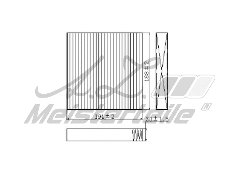 Filter, cabin air (AZMT-41-010-1580)