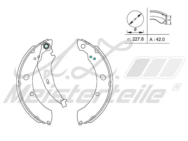 Brake Shoe Set (AZMT-44-026-1341)