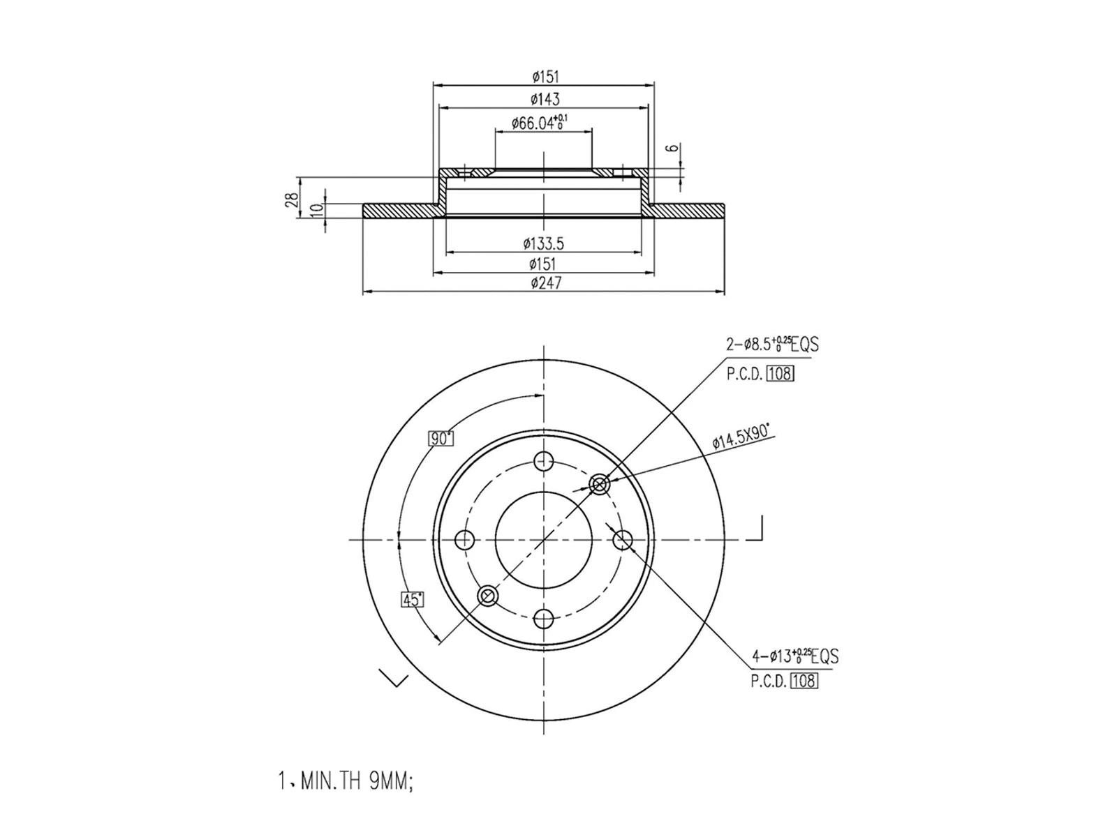 Brake Disc (AZMT-44-024-1007)