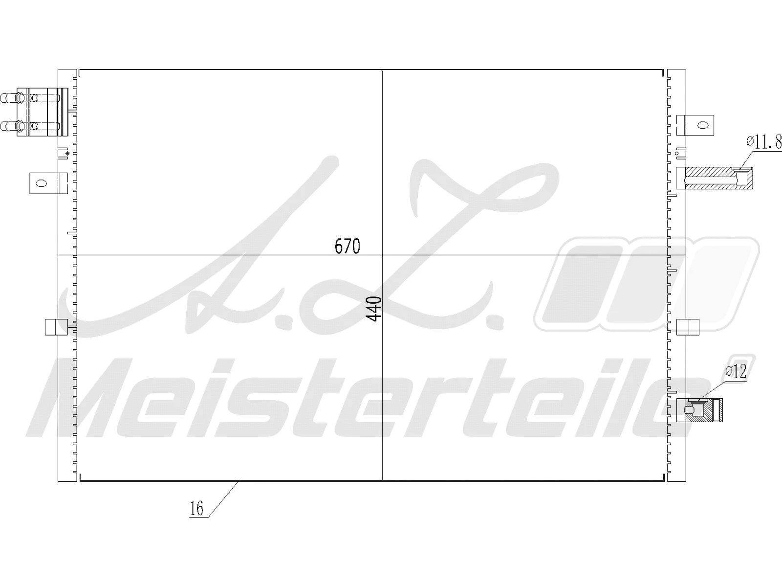 Condenser, air conditioning (AZMT-45-030-1119)