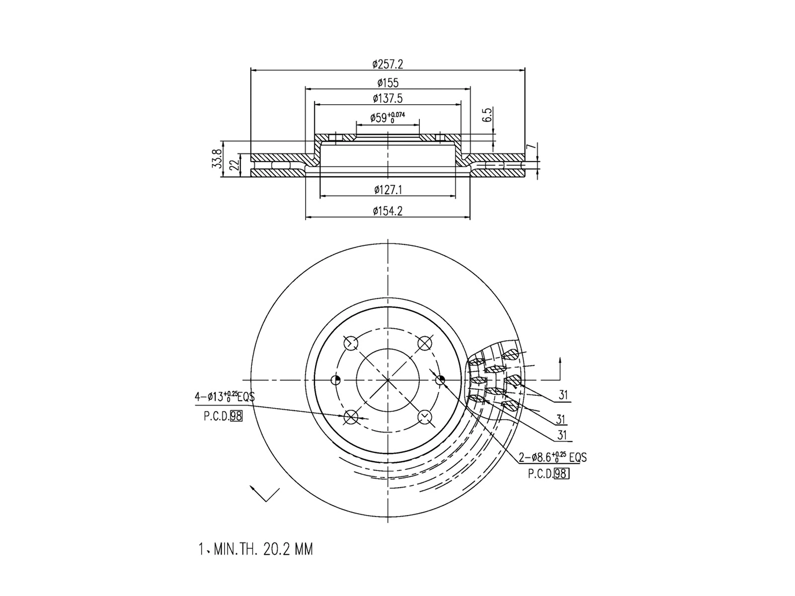 Brake Disc (AZMT-44-024-1491)