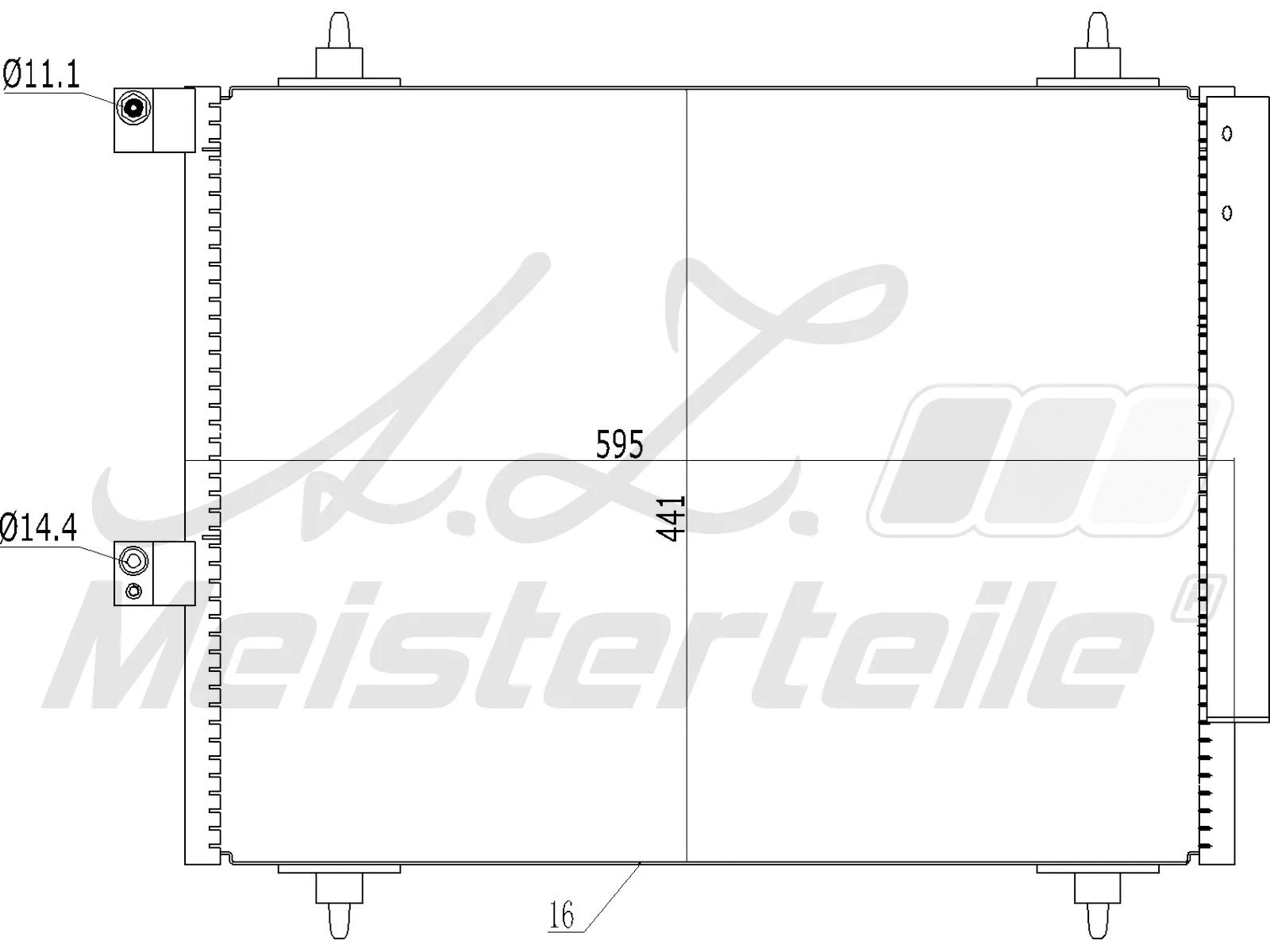 Condenser, air conditioning (AZMT-45-030-1439)