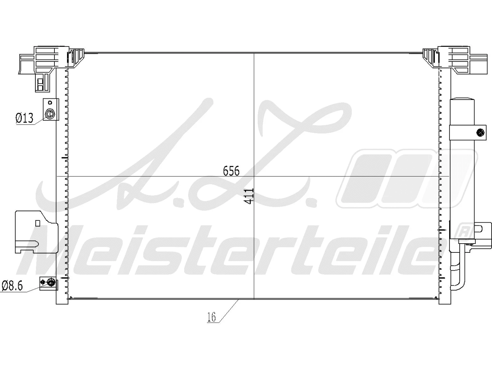Condenser, air conditioning (AZMT-45-030-1219)