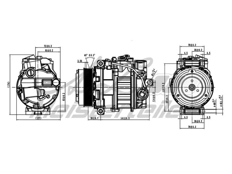 Compressor, air conditioning (AZMT-45-041-1115)