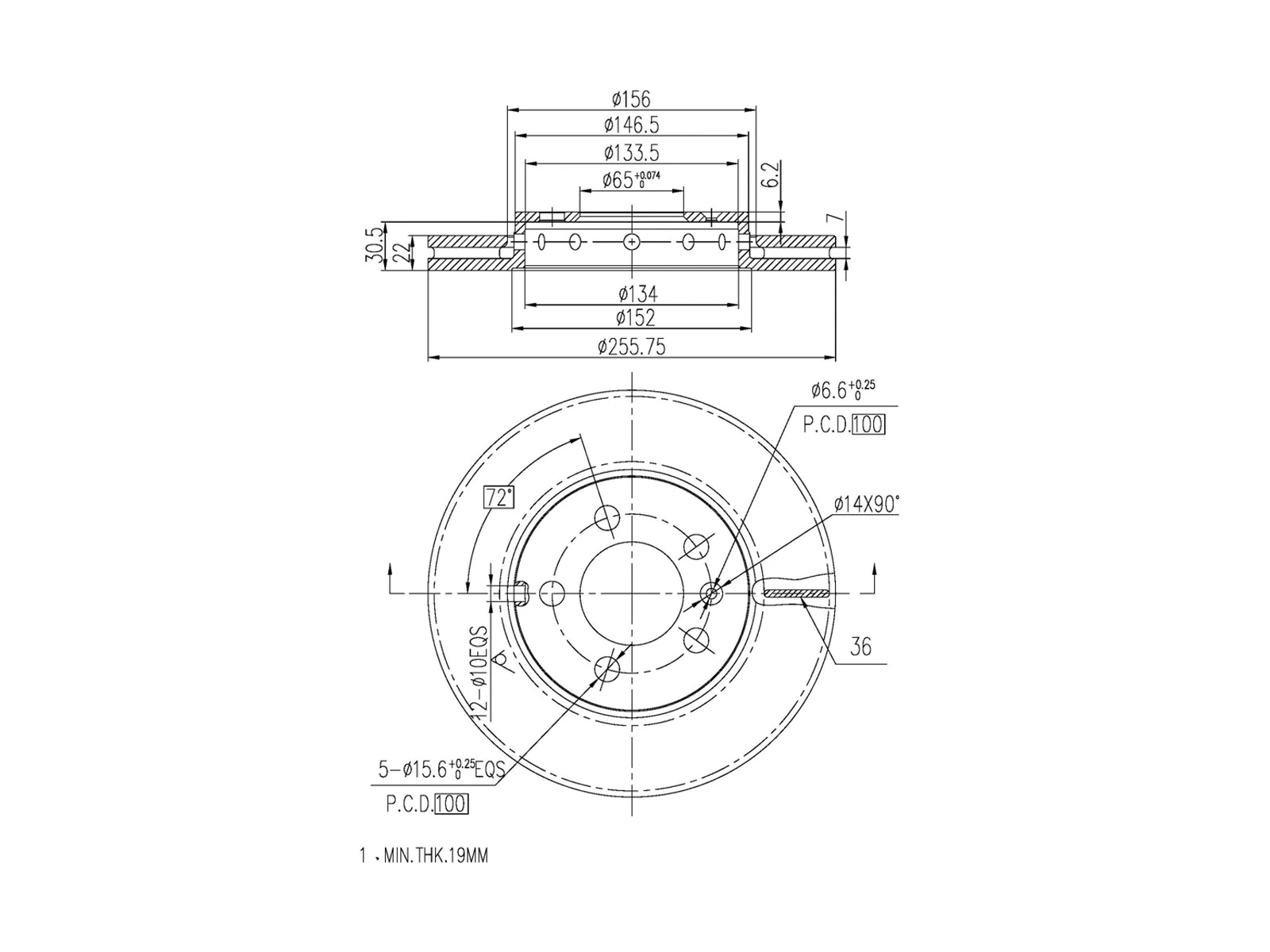 Brake Disc (AZMT-44-024-1527)