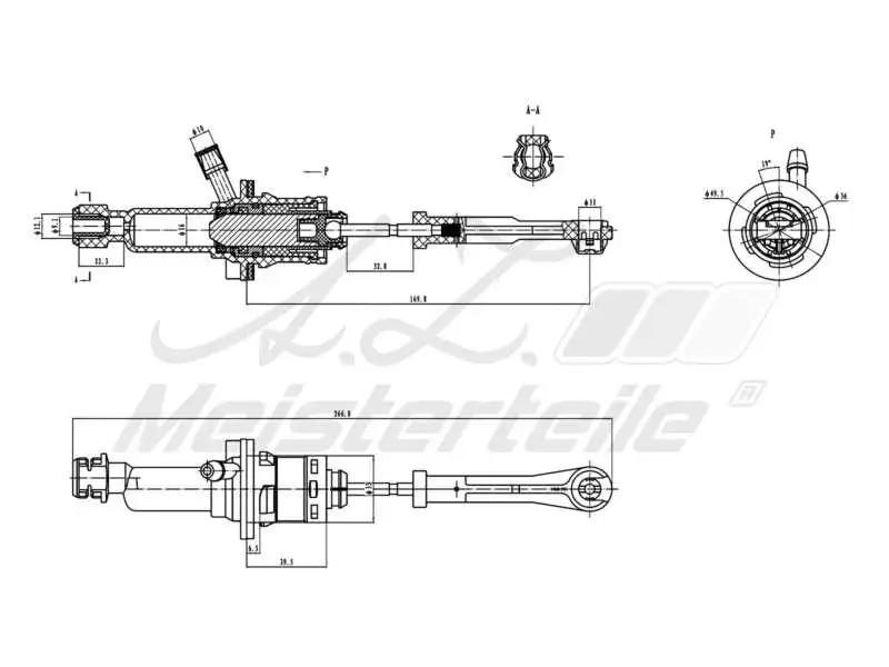 Master Cylinder, clutch (AZMT-47-030-1092)