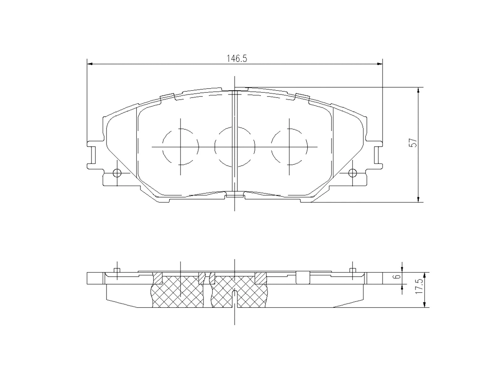 Brake Pad Set, disc brake (AZMT-44-022-1315)