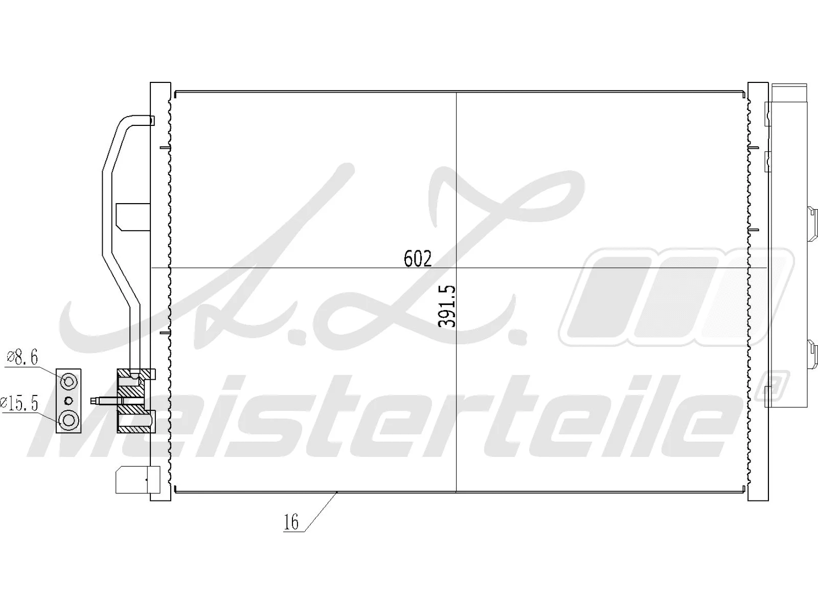 Condenser, air conditioning (AZMT-45-030-1112)