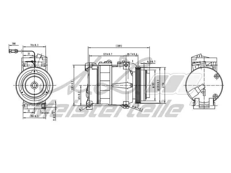 Compressor, air conditioning (AZMT-45-041-1027)