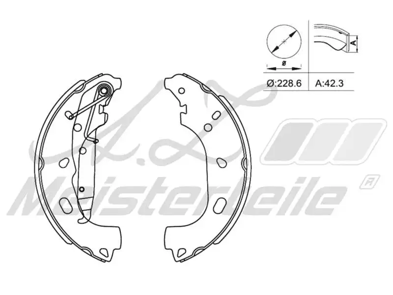 Brake Shoe Set (AZMT-44-026-1282)
