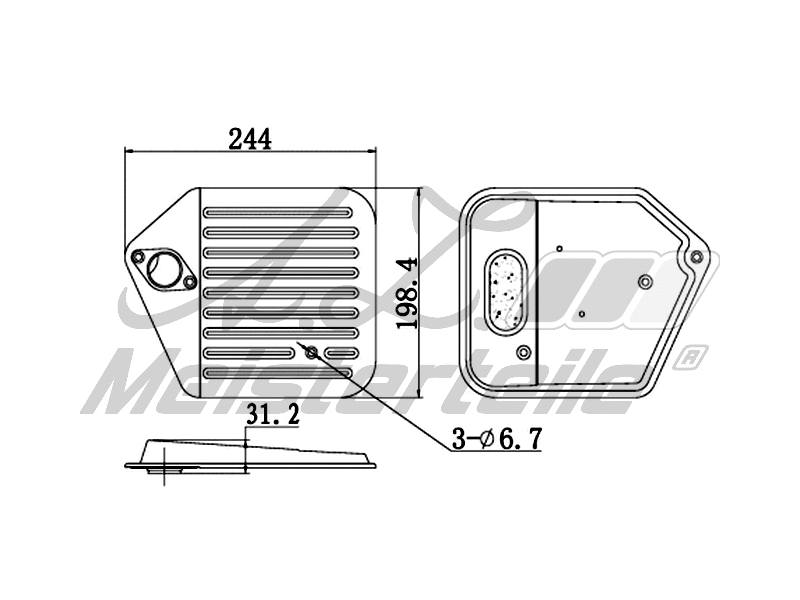 Hydraulic Filter, automatic transmission