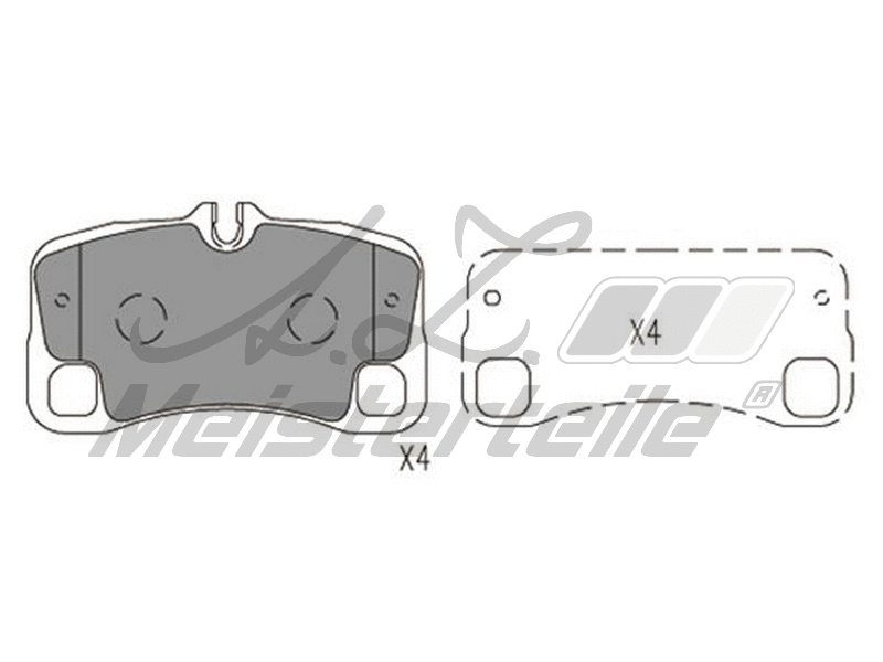 Brake Pad Set, disc brake (AZMT-44-022-1955)