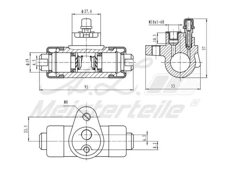 Wheel Brake Cylinder (AZMT-44-111-1125)