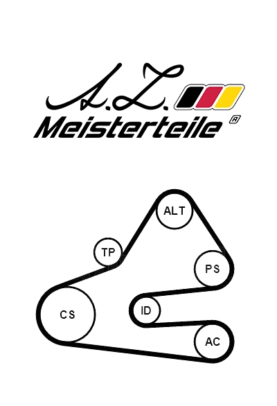 V-Ribbed Belt Set (AZMT-20-030-1037)