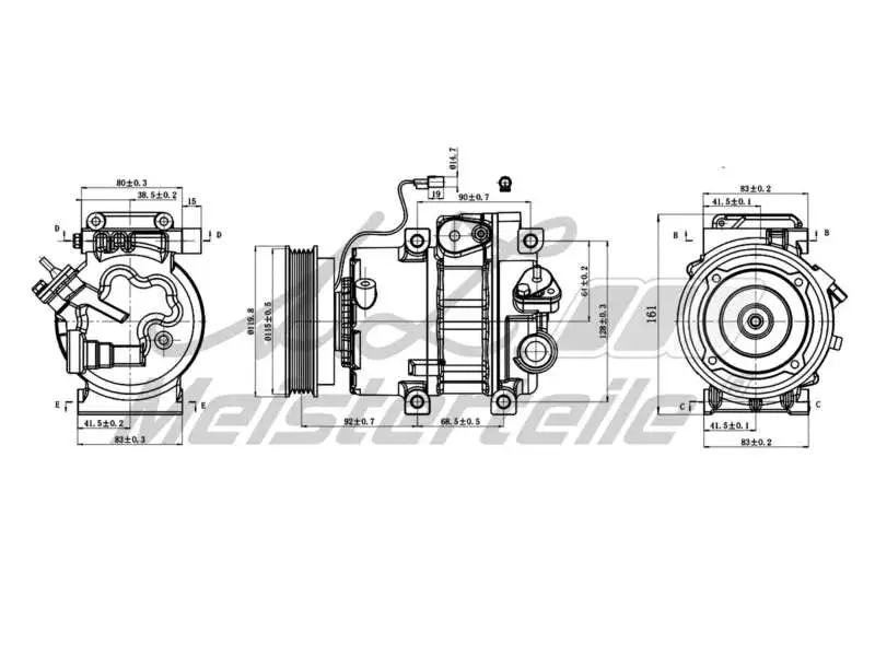 Compressor, air conditioning (AZMT-45-041-1083)