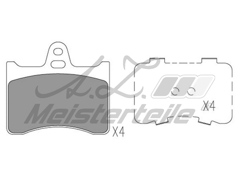 Brake Pad Set, disc brake (AZMT-44-022-1712)