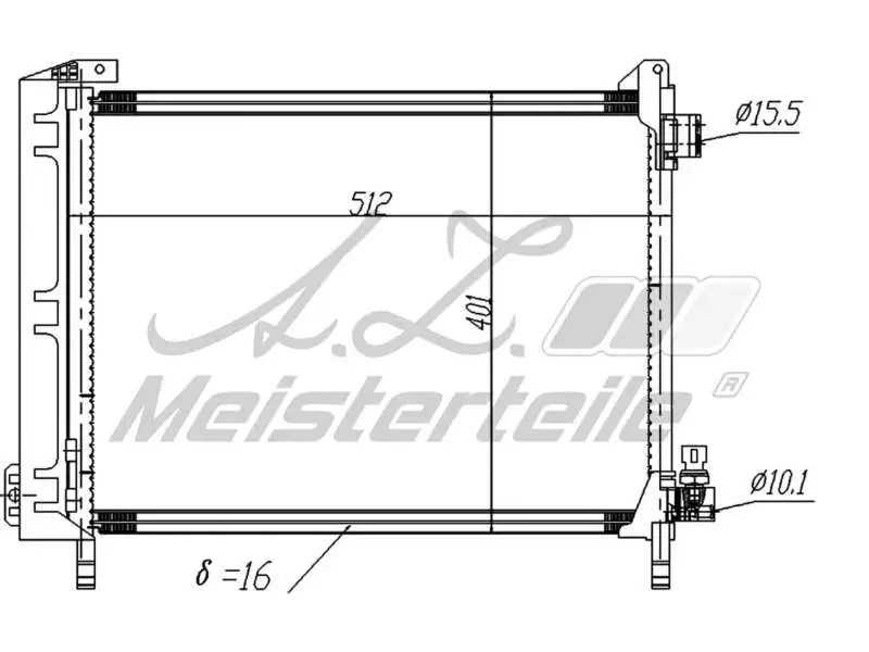 Condenser, air conditioning (AZMT-45-030-1658)