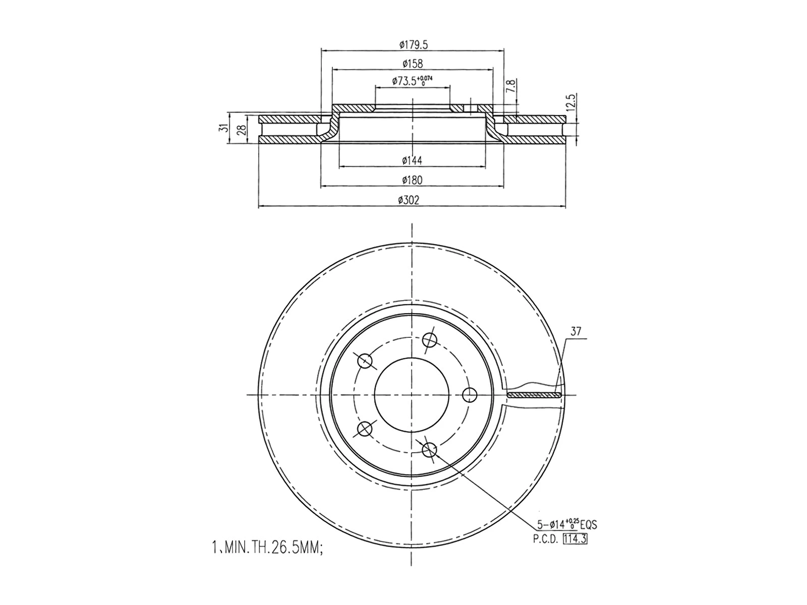 Brake Disc (AZMT-44-024-1202)