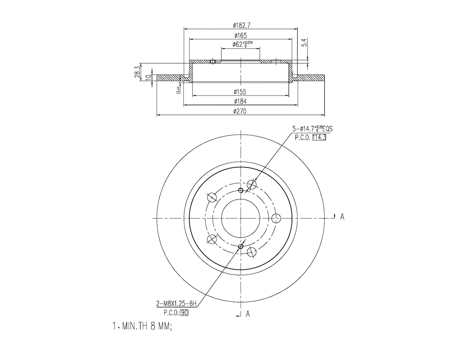 Brake Disc (AZMT-44-024-1330)