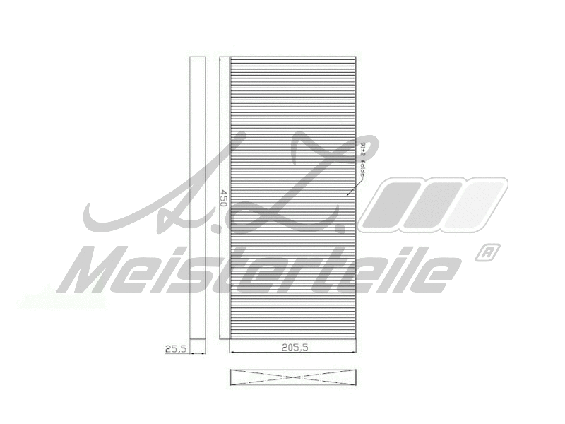Filter, cabin air (AZMT-41-010-1504)